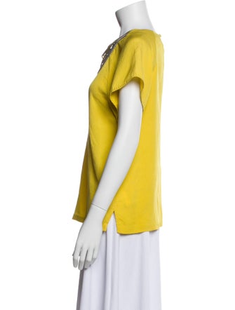 3.1 Phillip Lim Silk Cowl Neck T-Shirt