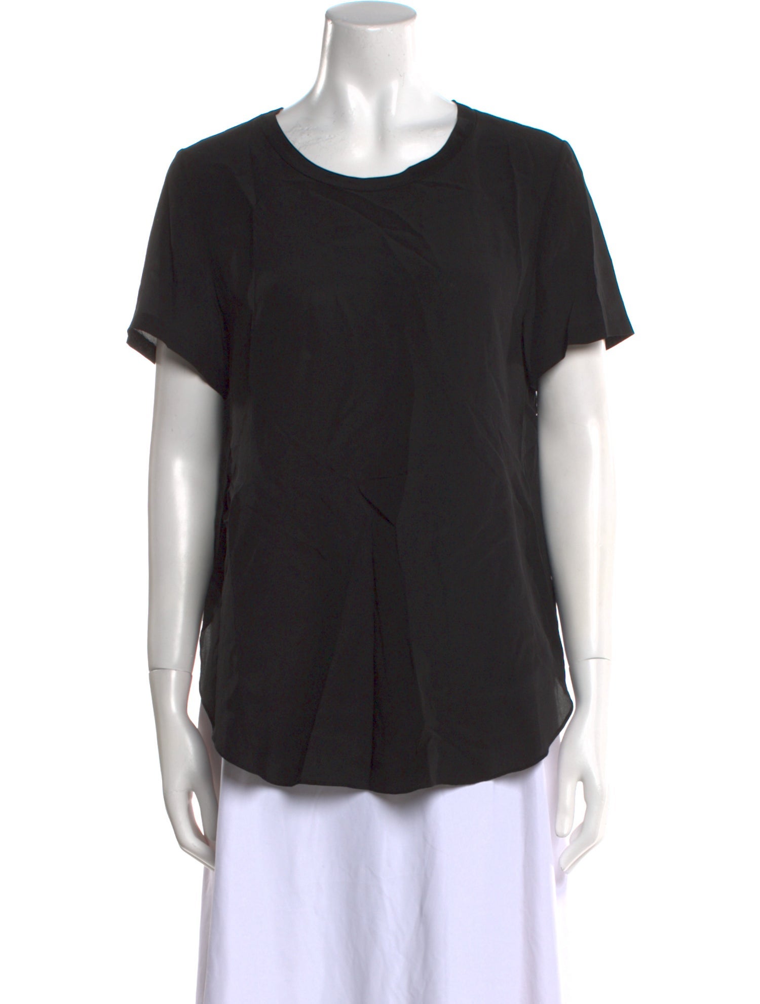 3.1 Phillip Lim Silk Crew Neck T-Shirt