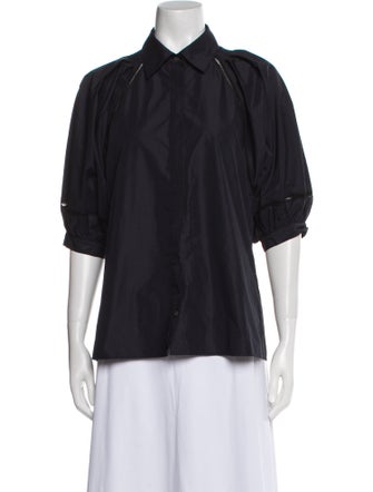 3.1 Phillip Lim Three-Quarter Sleeve Button-Up Top
