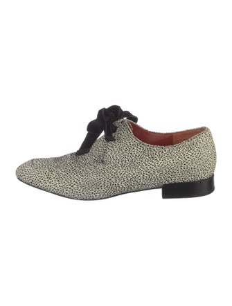 3.1 Phillip Lim Suede Animal Print Oxfords