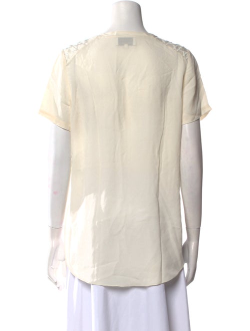 3.1 Phillip Lim Silk Scoop Neck T-Shirt