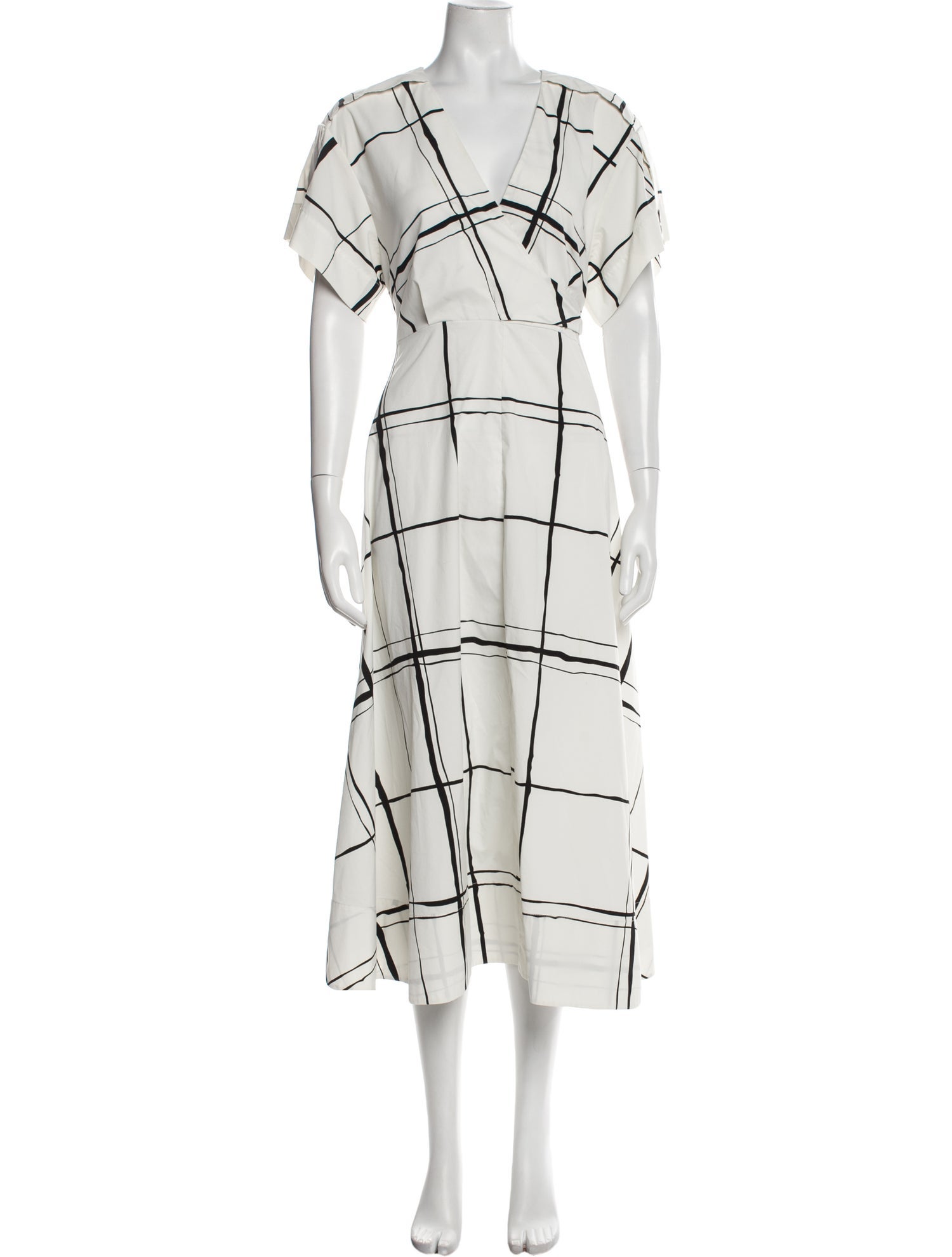 3.1 Phillip Lim Plaid Print Long Dress