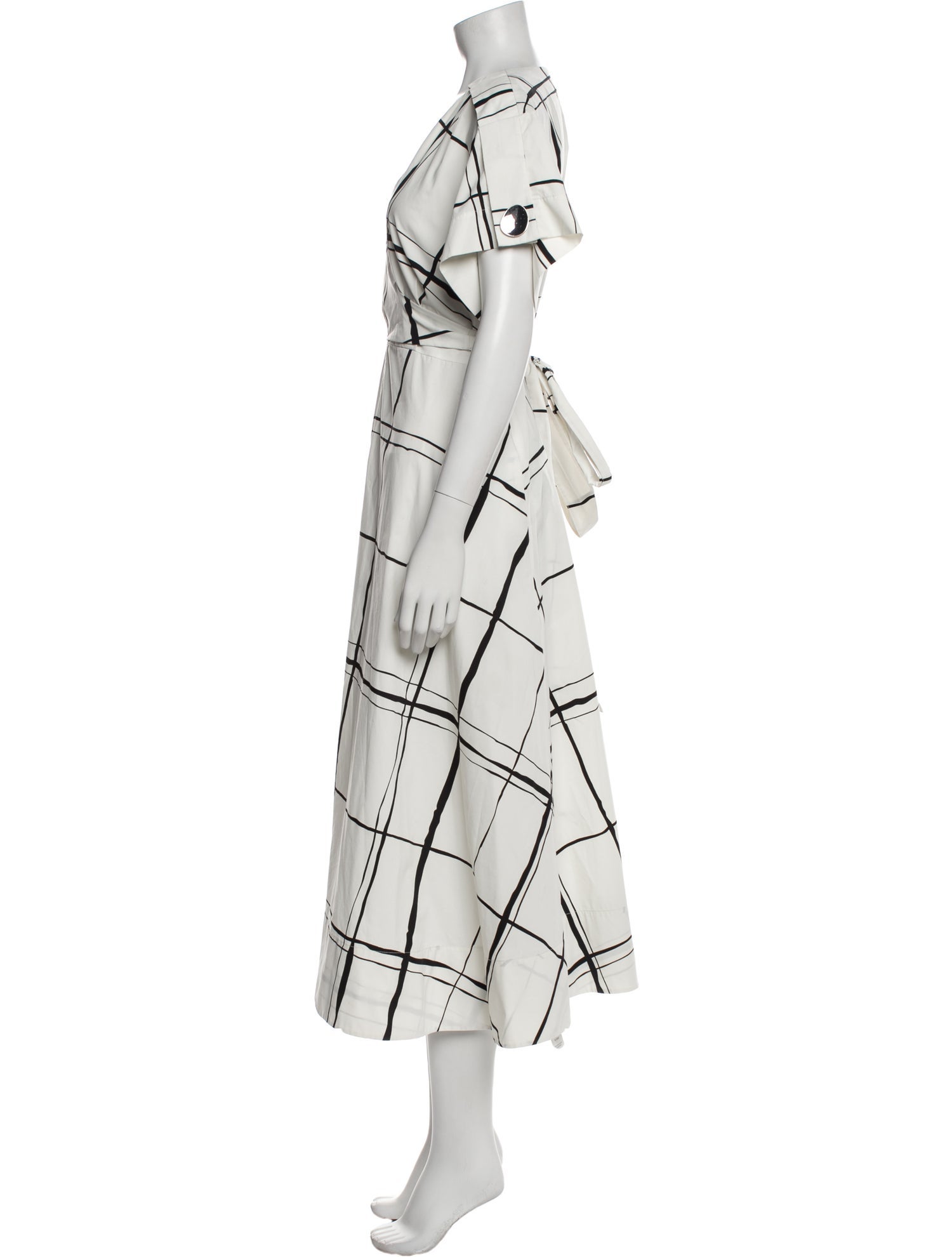 3.1 Phillip Lim Plaid Print Long Dress