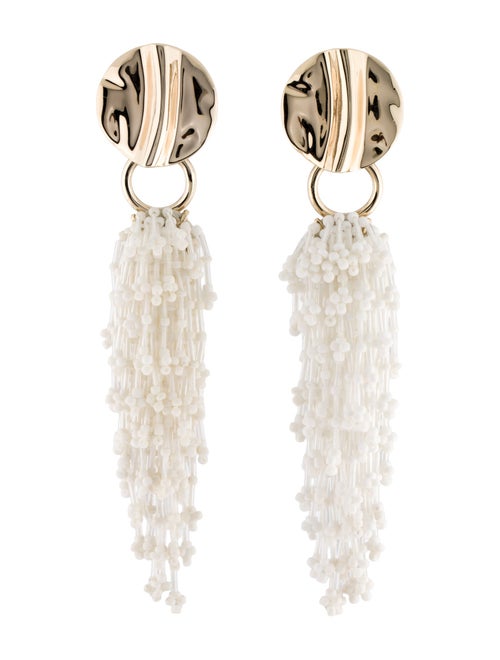 3.1 Phillip Lim Cascading Beaded Clip-On Earrings