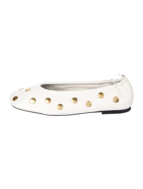 3.1 Phillip Lim Leather Studded Accents Ballet Flats