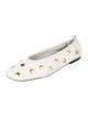 3.1 Phillip Lim Leather Studded Accents Ballet Flats