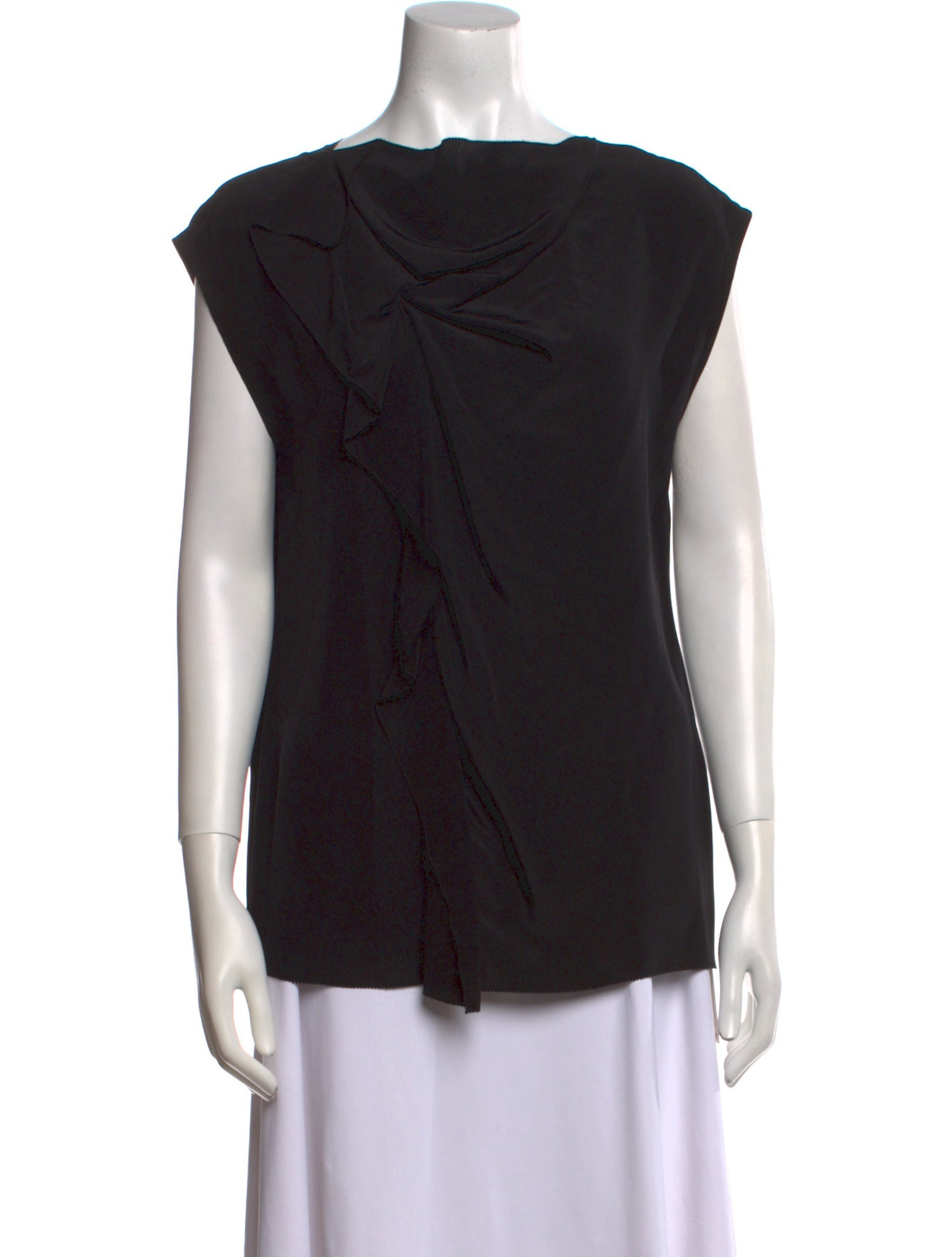 3.1 Phillip Lim Silk Bateau Neckline Blouse
