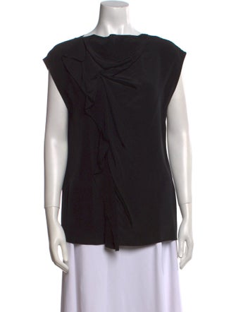 3.1 Phillip Lim Silk Bateau Neckline Blouse