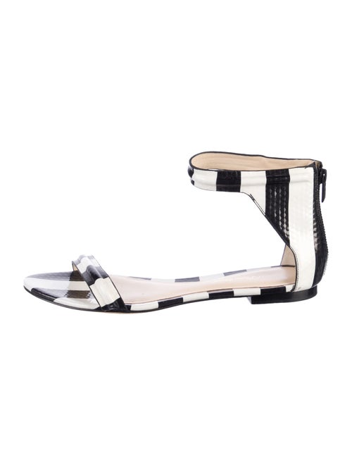 3.1 Phillip Lim Patent Leather Printed Gladiator Sandals