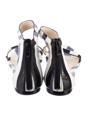 3.1 Phillip Lim Patent Leather Printed Gladiator Sandals
