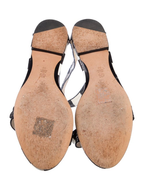 3.1 Phillip Lim Patent Leather Printed Gladiator Sandals