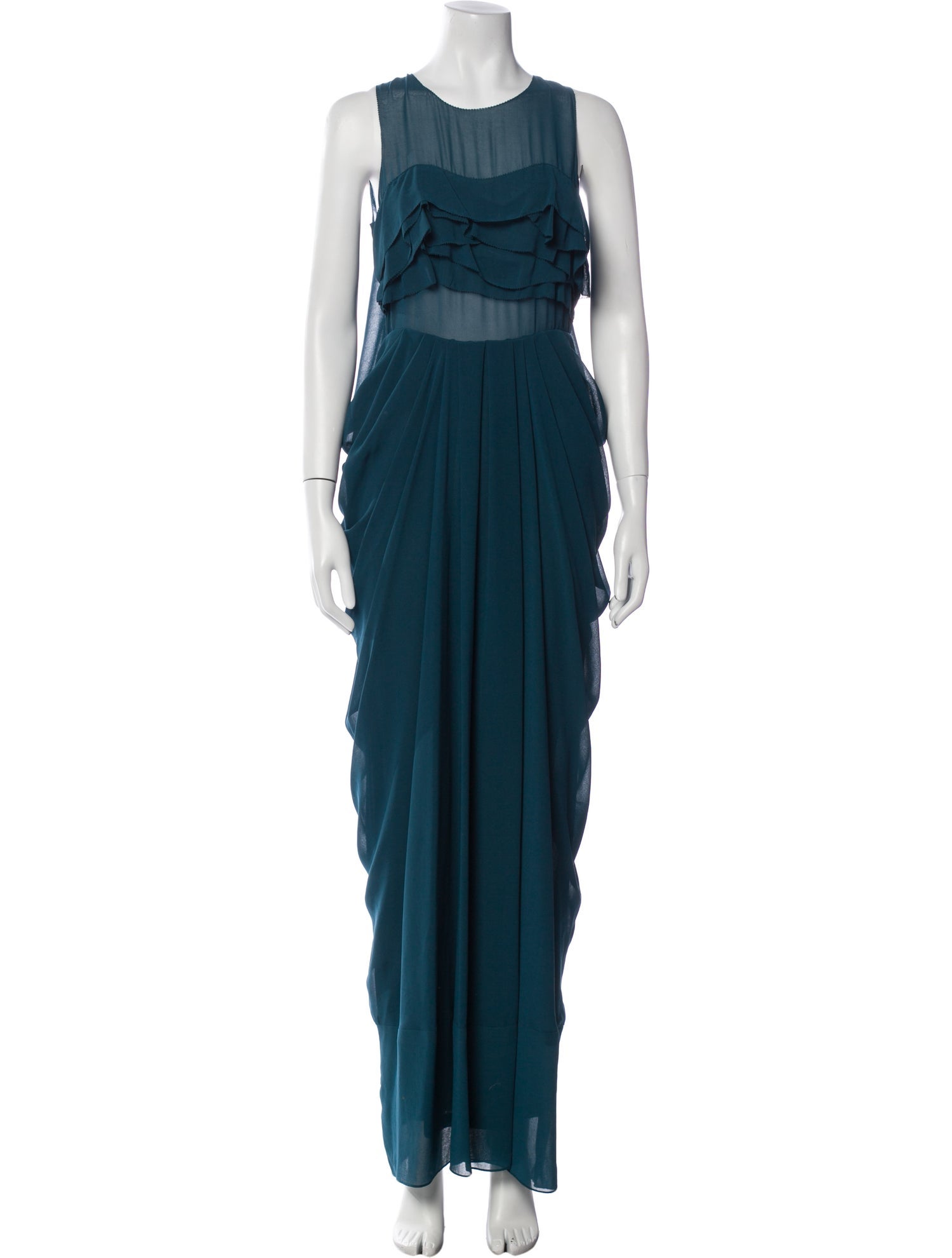 3.1 Phillip Lim Crew Neck Long Dress