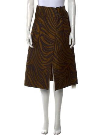 3.1 Phillip Lim Printed Midi Length Skirt