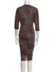 3.1 Phillip Lim Printed Midi Length Dress