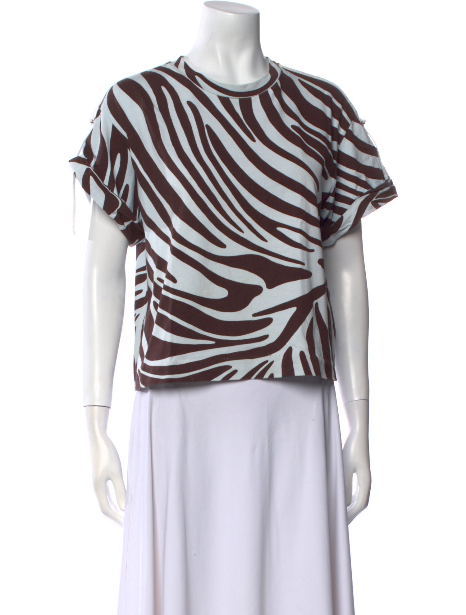 3.1 Phillip Lim Animal Print Crew Neck T-Shirt