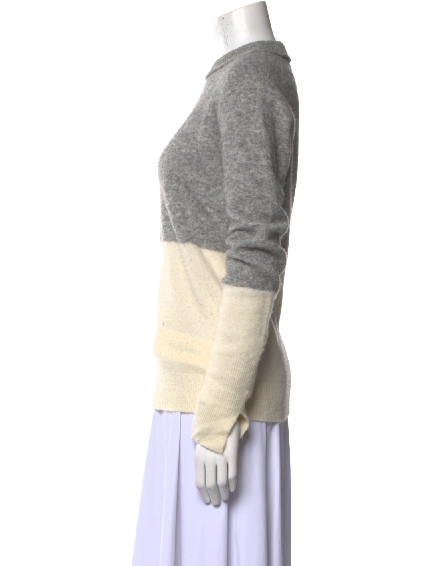 3.1 Phillip Lim Colorblock Pattern Turtleneck Sweater