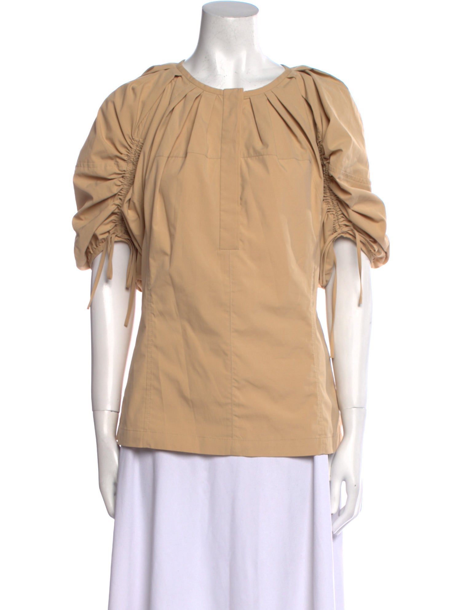 3.1 Phillip Lim Scoop Neck Short Sleeve Blouse