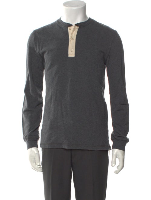 3.1 Phillip Lim Colorblock Pattern Crew Neck Henley