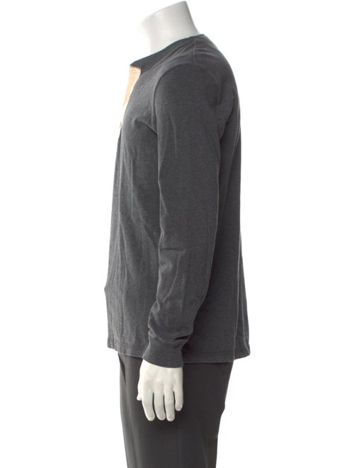 3.1 Phillip Lim Colorblock Pattern Crew Neck Henley