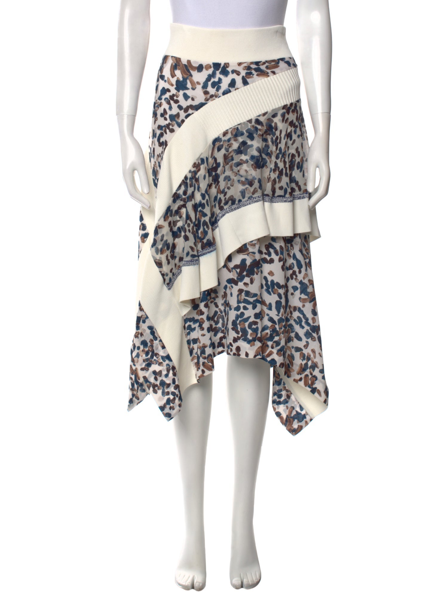 3.1 Phillip Lim Silk Midi Length Skirt