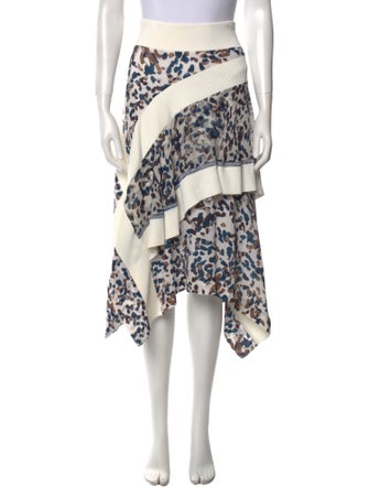 3.1 Phillip Lim Silk Midi Length Skirt