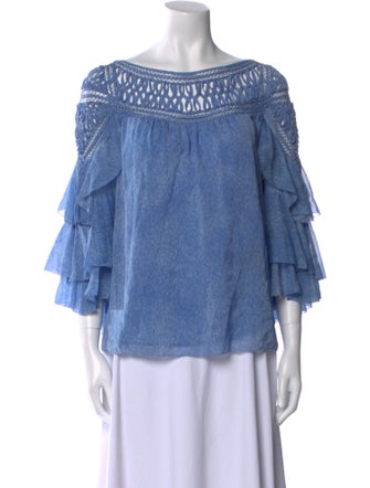 3.1 Phillip Lim Silk Bateau Neckline Blouse