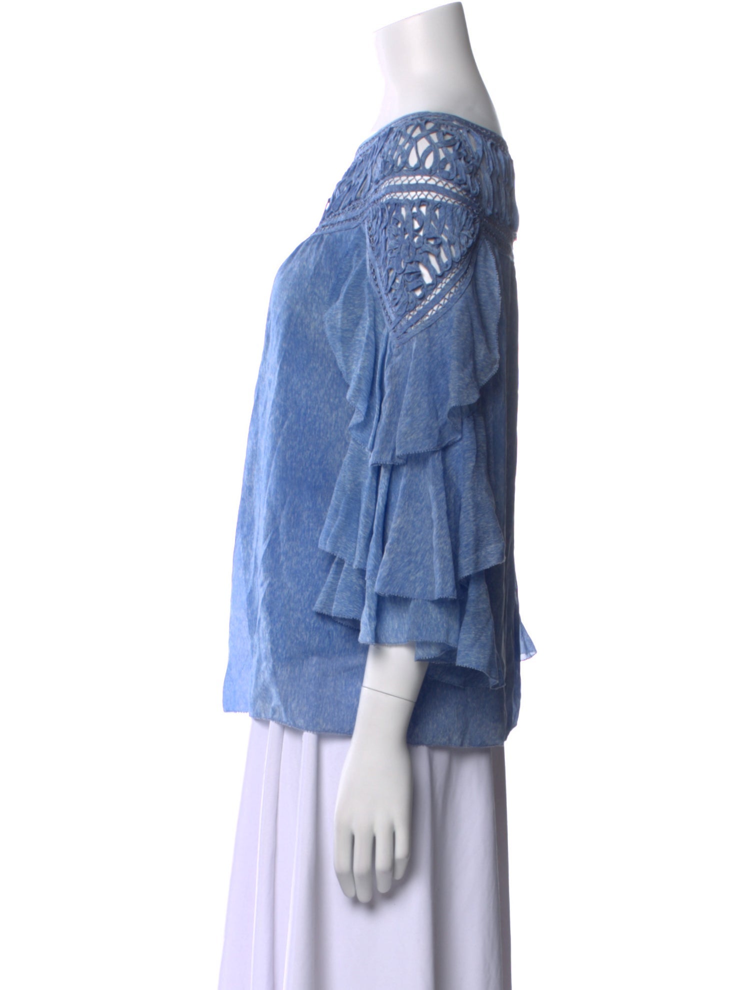 3.1 Phillip Lim Silk Bateau Neckline Blouse