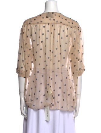 3.1 Phillip Lim Silk Polka Dot Print Blouse