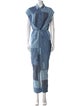 3.1 Phillip Lim Colorblock Pattern Jumpsuit