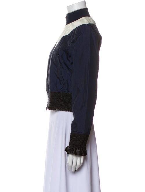 3.1 Phillip Lim Nylon Colorblock Pattern Bomber Jacket