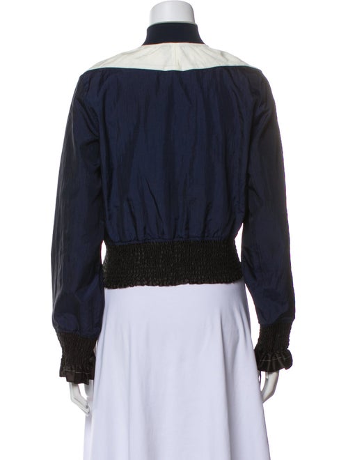 3.1 Phillip Lim Nylon Colorblock Pattern Bomber Jacket