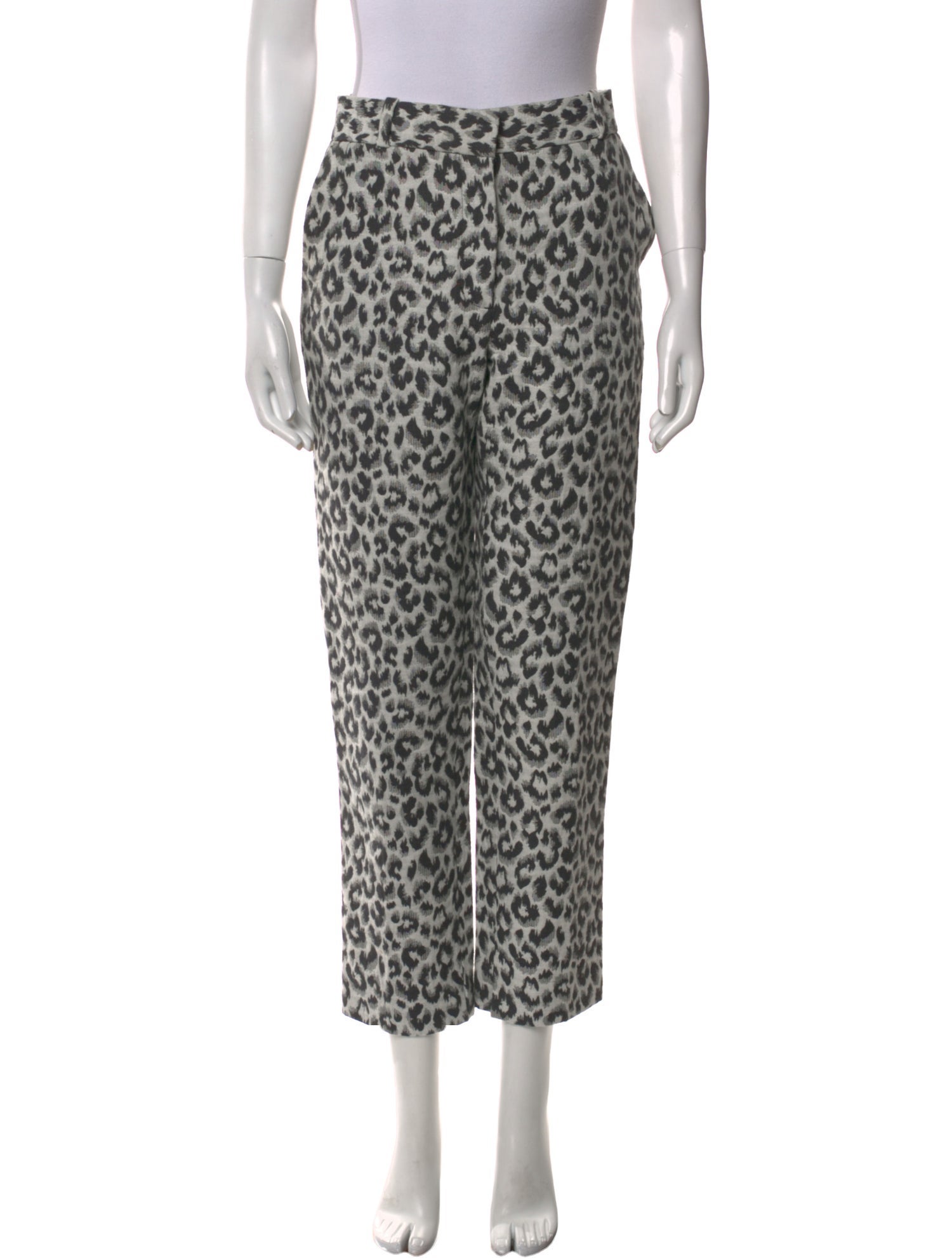 3.1 Phillip Lim Animal Print Straight Leg Pants