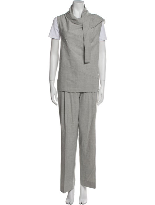 3.1 Phillip Lim Virgin Wool Pleated Accents Pant Set