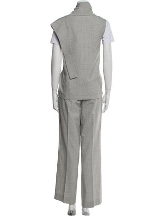 3.1 Phillip Lim Virgin Wool Pleated Accents Pant Set