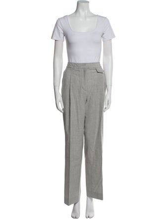 3.1 Phillip Lim Virgin Wool Pleated Accents Pant Set
