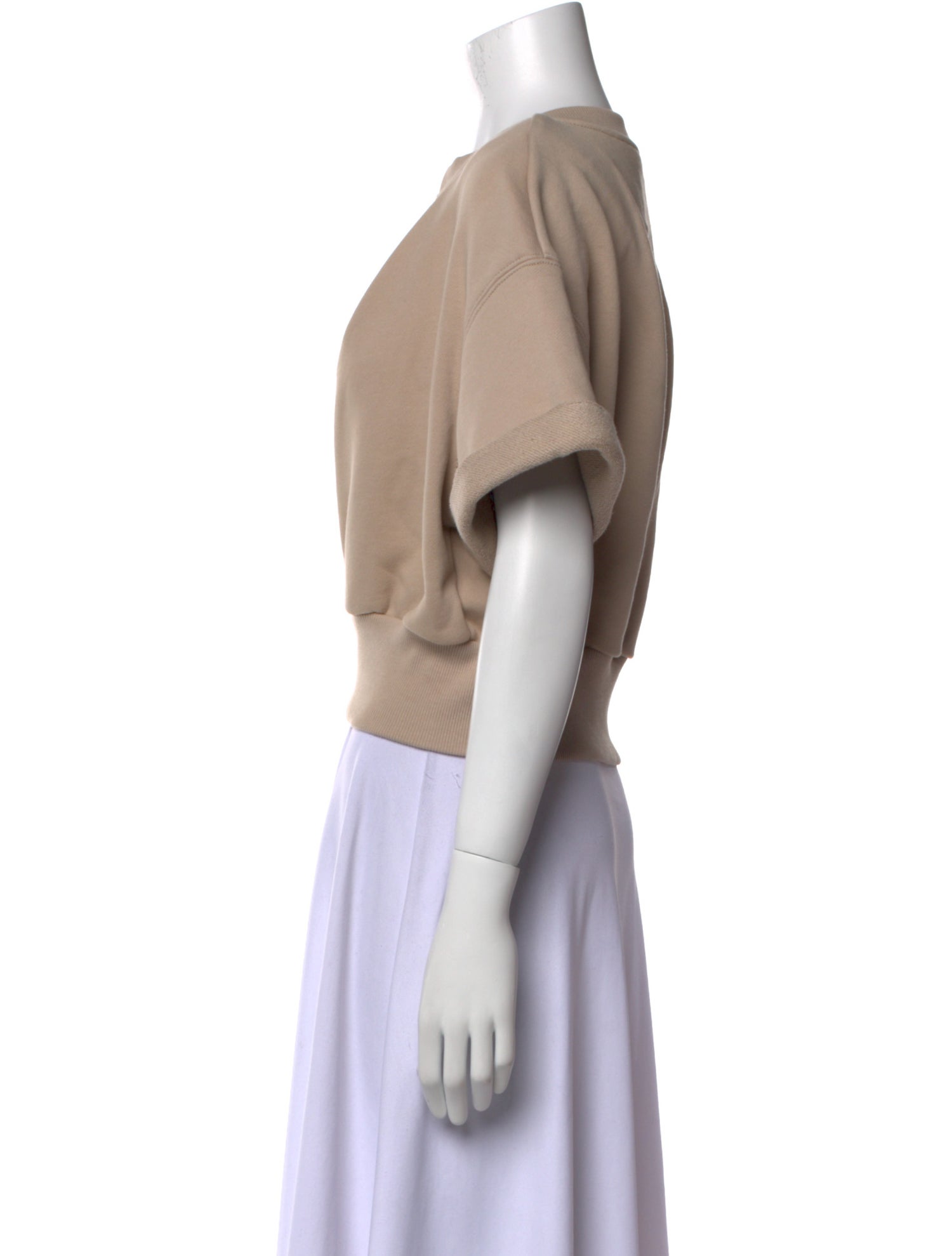 3.1 Phillip Lim V-Neck Short Sleeve Crop Top