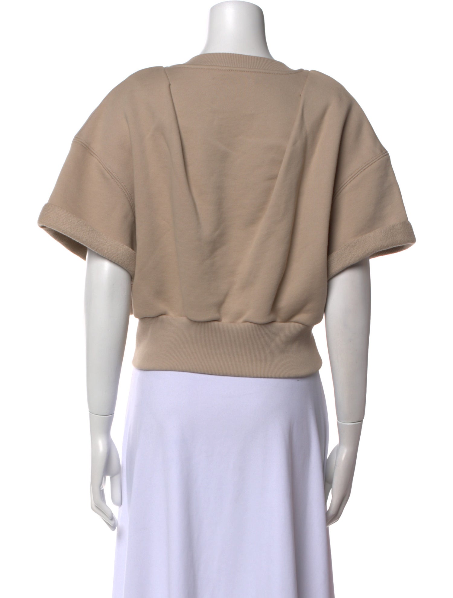 3.1 Phillip Lim V-Neck Short Sleeve Crop Top