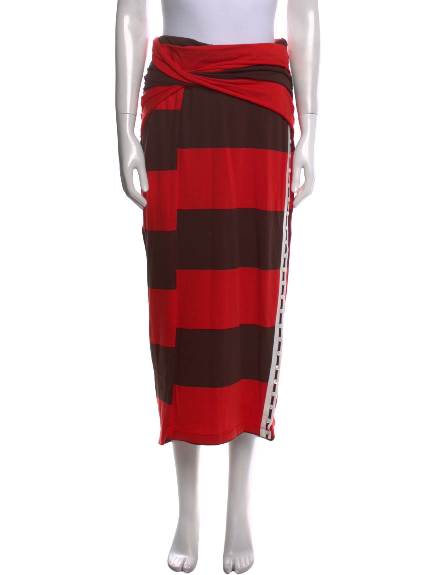 3.1 Phillip Lim Cable Knit Midi Length Skirt
