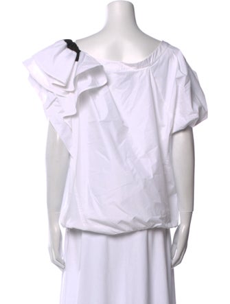 3.1 Phillip Lim Scoop Neck Short Sleeve Blouse