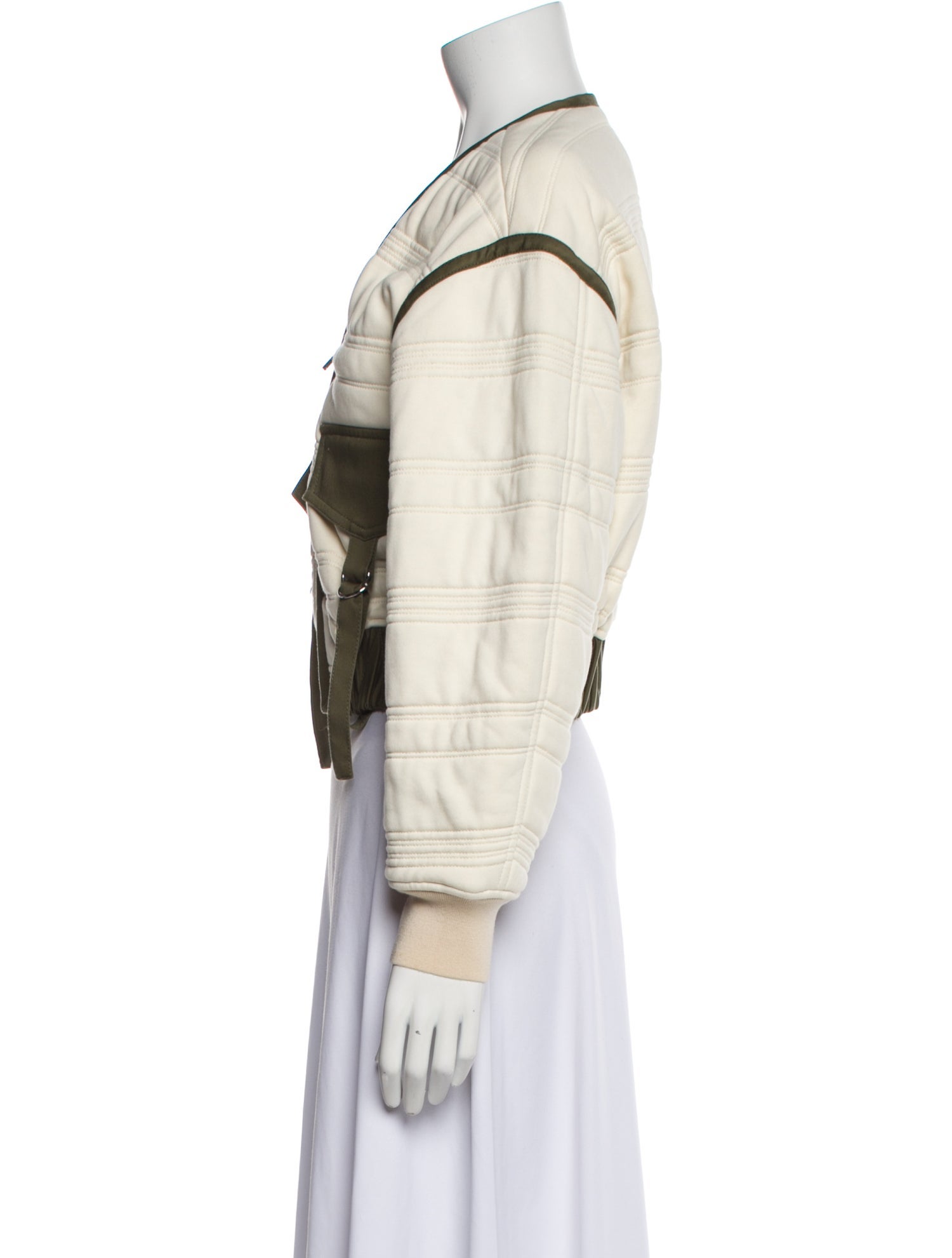 3.1 Phillip Lim Colorblock Pattern Bomber Jacket