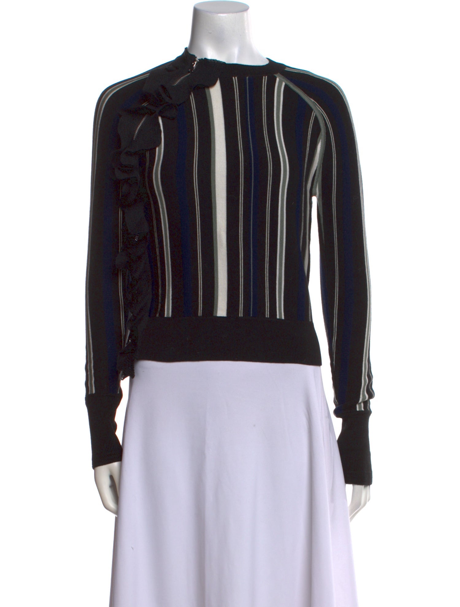 3.1 Phillip Lim Striped Crew Neck Top