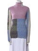 3.1 Phillip Lim Colorblock Pattern Turtleneck Sweater