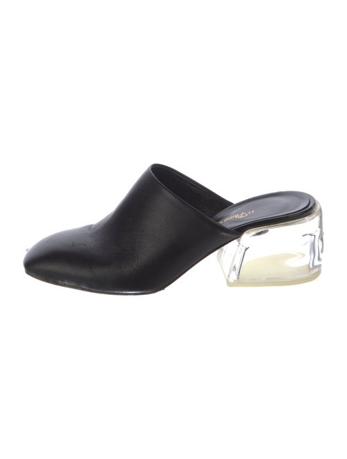 3.1 Phillip Lim Leather Mesh Accents Mules