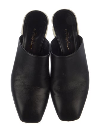 3.1 Phillip Lim Leather Mesh Accents Mules