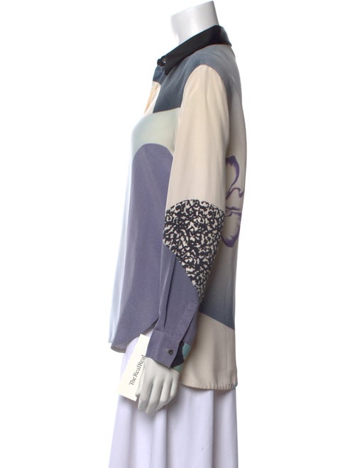 3.1 Phillip Lim Silk Printed Button-Up Top