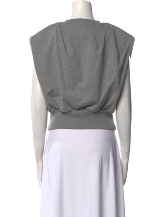 3.1 Phillip Lim V-Neck Short Sleeve Crop Top