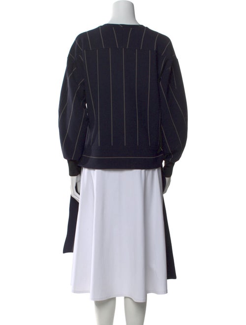 3.1 Phillip Lim Striped Crew Neck Crop Top