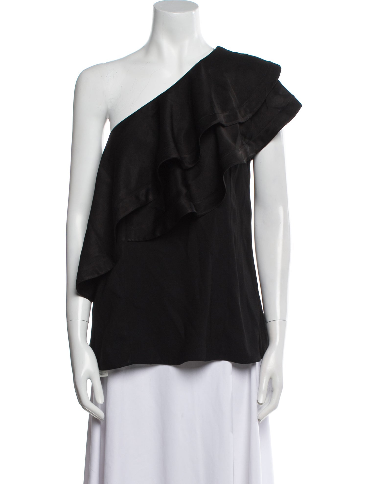 3.1 Phillip Lim One-Shoulder Short Sleeve Blouse