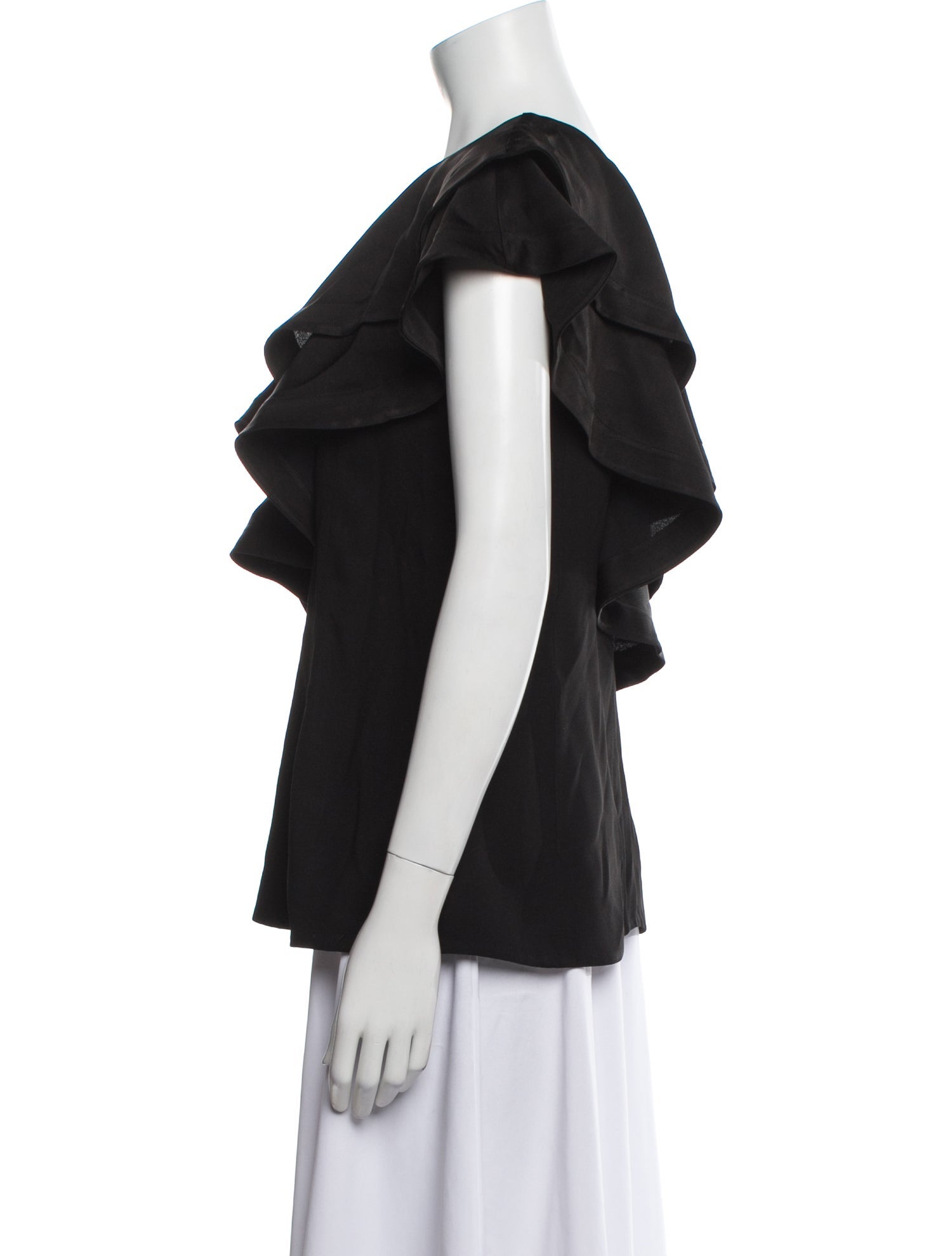 3.1 Phillip Lim One-Shoulder Short Sleeve Blouse