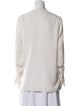 3.1 Phillip Lim Silk Mock Neck Button-Up Top